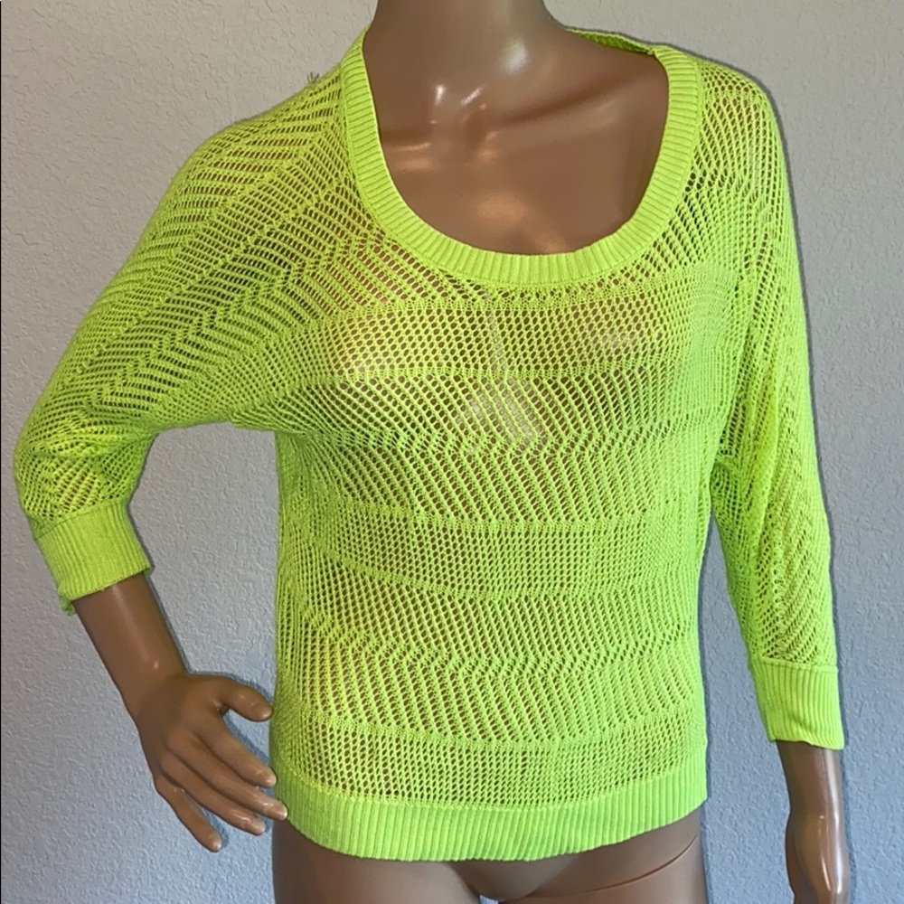 Cute Neon Netted Cover-up Top